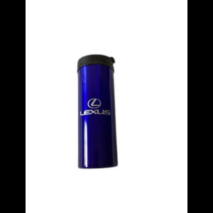 Lexus Logo Plastic Travel Tumbler. 8”Tall with Screw on Lid. LNWOT